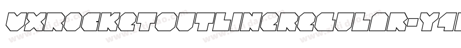 VxRocketOutlineRegular-Y4w4字体转换