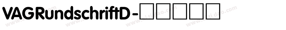 VAGRundschriftD字体转换