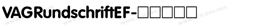 VAGRundschriftEF字体转换