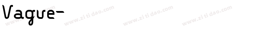 Vague字体转换