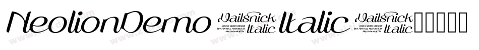 NeolionDemo-Italic字体转换