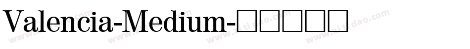 Valencia-Medium字体转换