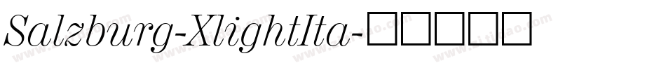 Salzburg-XlightIta字体转换