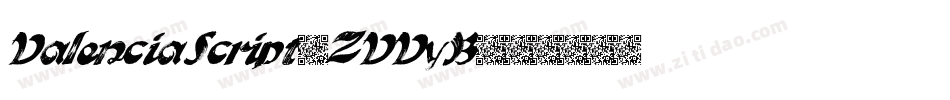 ValenciaScript-ZVVyB字体转换