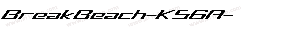 BreakBeach-K56A字体转换