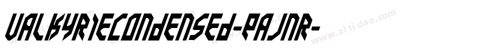 ValkyrieCondensed-EaJnr字体转换