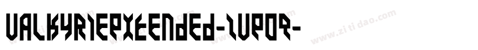 ValkyrieExtended-ZVE0q字体转换