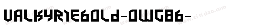 ValkyrieBold-owg8B字体转换