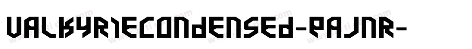 ValkyrieCondensed-EaJnr字体转换