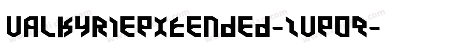 ValkyrieExtended-ZVE0q字体转换