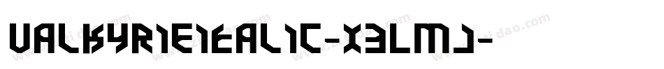 ValkyrieItalic-x3Lmj字体转换