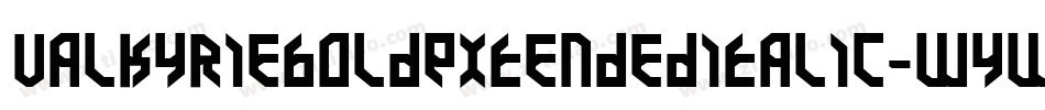 ValkyrieBoldExtendedItalic-WyWgV字体转换 ValkyrieBoldExtendedItalic-WyWgV字体转换