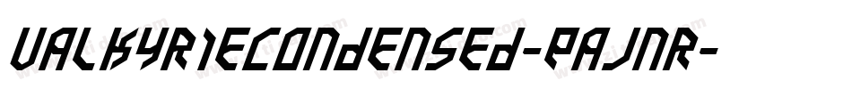 ValkyrieCondensed-EaJnr字体转换