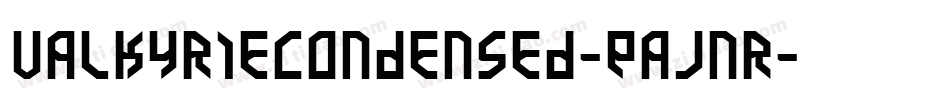 ValkyrieCondensed-EaJnr字体转换