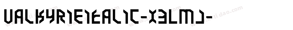 ValkyrieItalic-x3Lmj字体转换