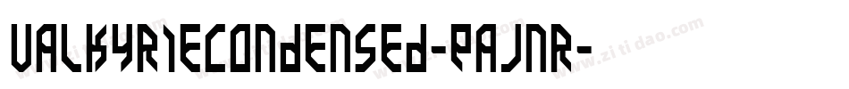 ValkyrieCondensed-EaJnr字体转换
