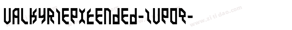 ValkyrieExtended-ZVE0q字体转换
