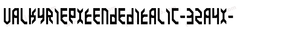 ValkyrieExtendedItalic-3za4X字体转换