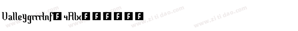 Valleygrrrlnf-4Rlx字体转换