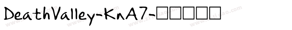 DeathValley-KnA7字体转换