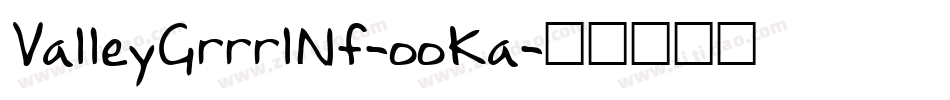 ValleyGrrrlNf-ooKa字体转换