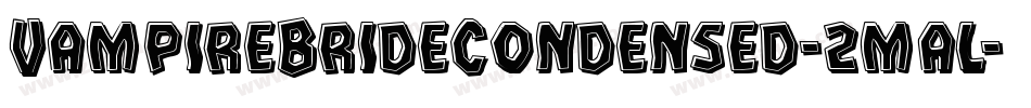 VampireBrideCondensed-2mal字体转换
