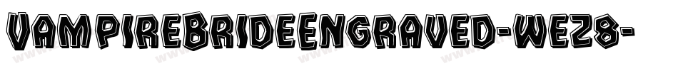 VampireBrideEngraved-wez8字体转换