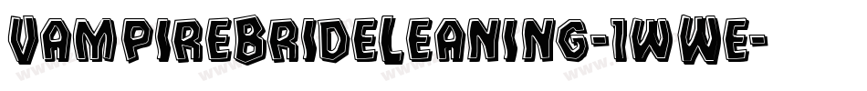 VampireBrideLeaning-1wWe字体转换