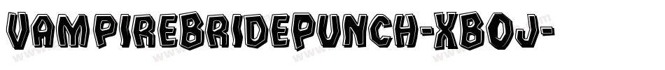 VampireBridePunch-XBOj字体转换