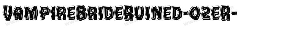 VampireBrideRuined-02eR字体转换