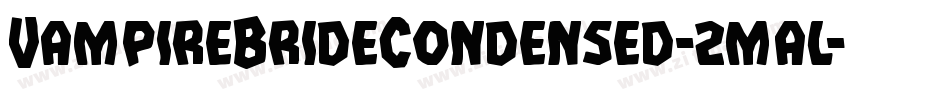 VampireBrideCondensed-2mal字体转换