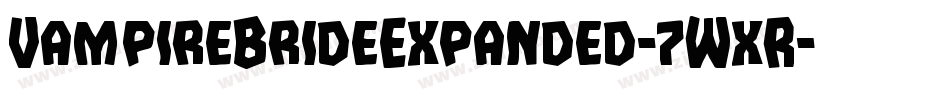 VampireBrideExpanded-7WxR字体转换 VampireBrideExpanded-7WxR字体转换
