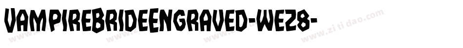 VampireBrideEngraved-wez8字体转换