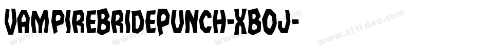 VampireBridePunch-XBOj字体转换