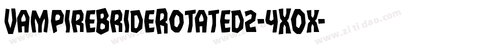 VampireBrideRotated2-4XOx字体转换