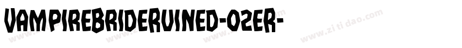 VampireBrideRuined-02eR字体转换
