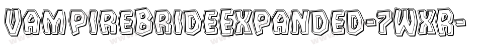 VampireBrideExpanded-7WxR字体转换 VampireBrideExpanded-7WxR字体转换