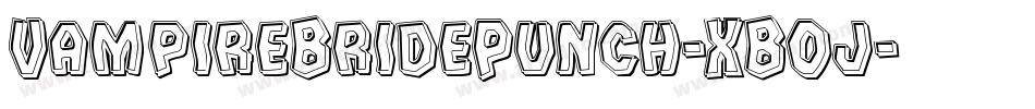 VampireBridePunch-XBOj字体转换