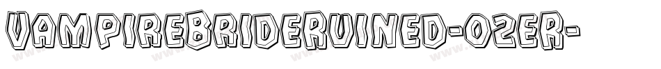 VampireBrideRuined-02eR字体转换