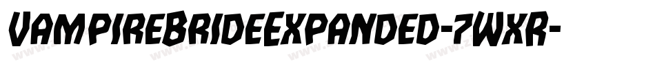 VampireBrideExpanded-7WxR字体转换 VampireBrideExpanded-7WxR字体转换