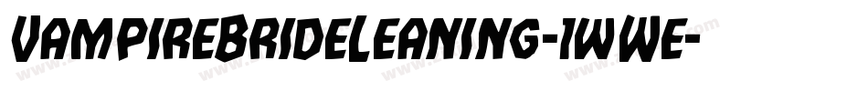 VampireBrideLeaning-1wWe字体转换