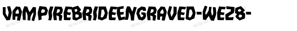 VampireBrideEngraved-wez8字体转换