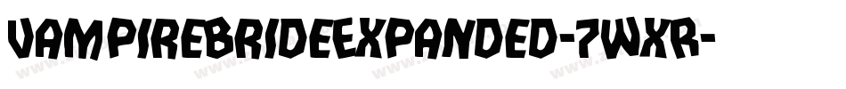 VampireBrideExpanded-7WxR字体转换 VampireBrideExpanded-7WxR字体转换
