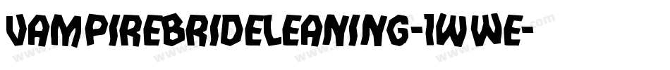 VampireBrideLeaning-1wWe字体转换