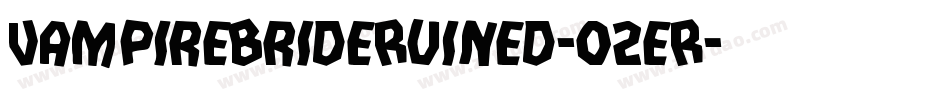 VampireBrideRuined-02eR字体转换