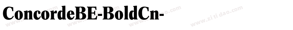 ConcordeBE-BoldCn字体转换
