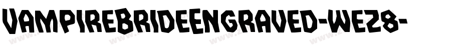 VampireBrideEngraved-wez8字体转换