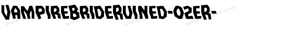 VampireBrideRuined-02eR字体转换