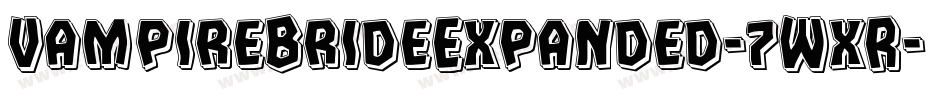 VampireBrideExpanded-7WxR字体转换 VampireBrideExpanded-7WxR字体转换