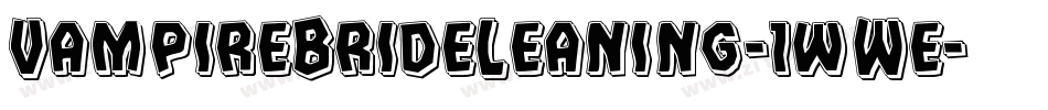 VampireBrideLeaning-1wWe字体转换